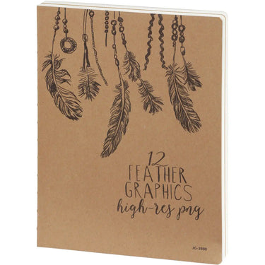 D3900 Sketch Pad Feathers 26 x 19 cm 240 p